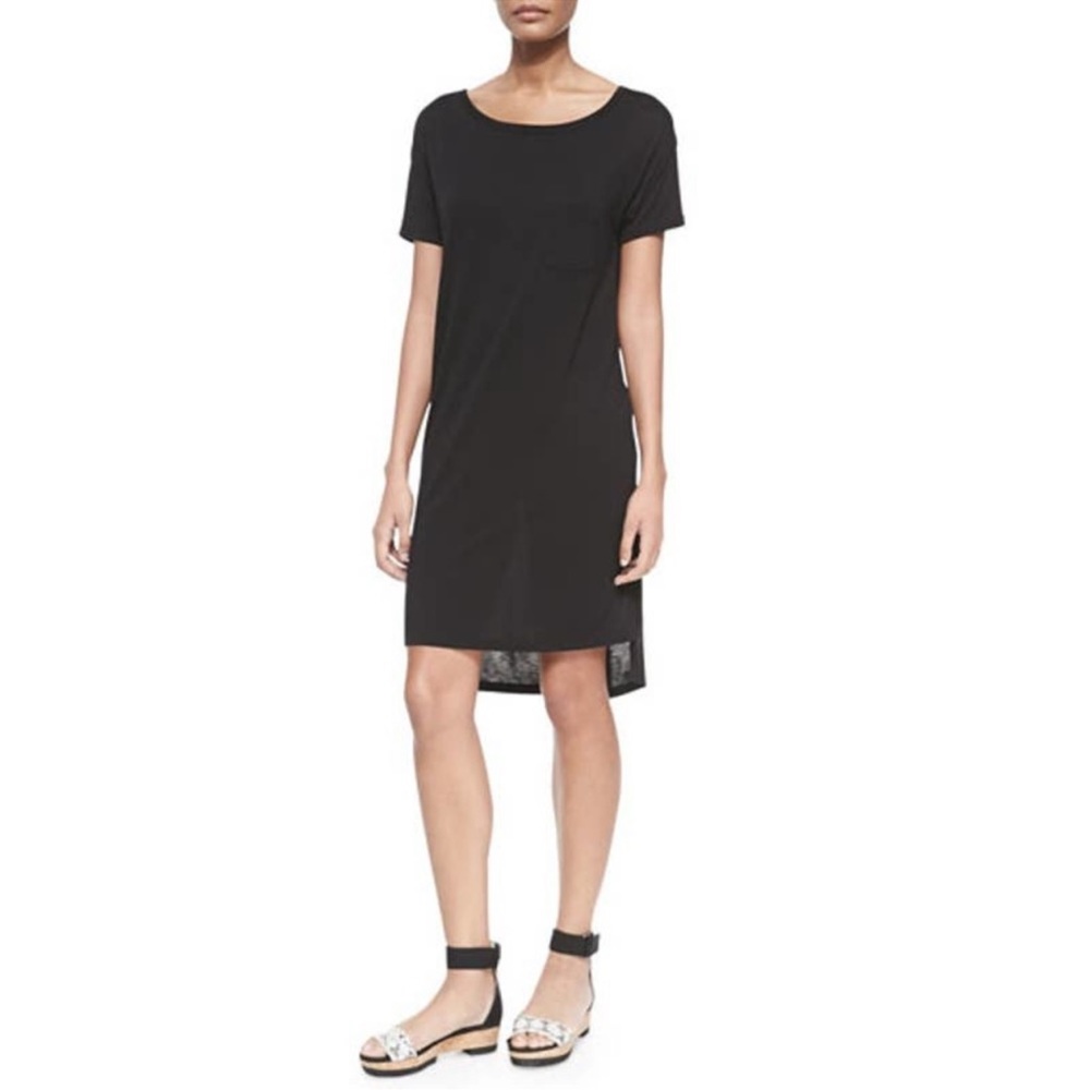 T by Alexander Wang Sz S Charcoal Short Sleeve Easy T Shirt Dress |